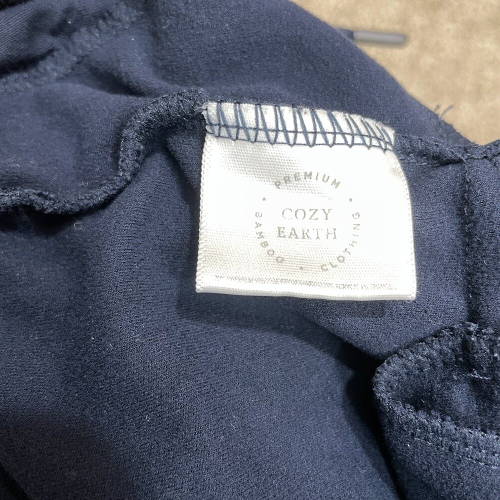 Cozy Earth Bamboo Jogger Pants Women's Size Small Navy Lounge Luxe Comfort - Picture 9 of 11